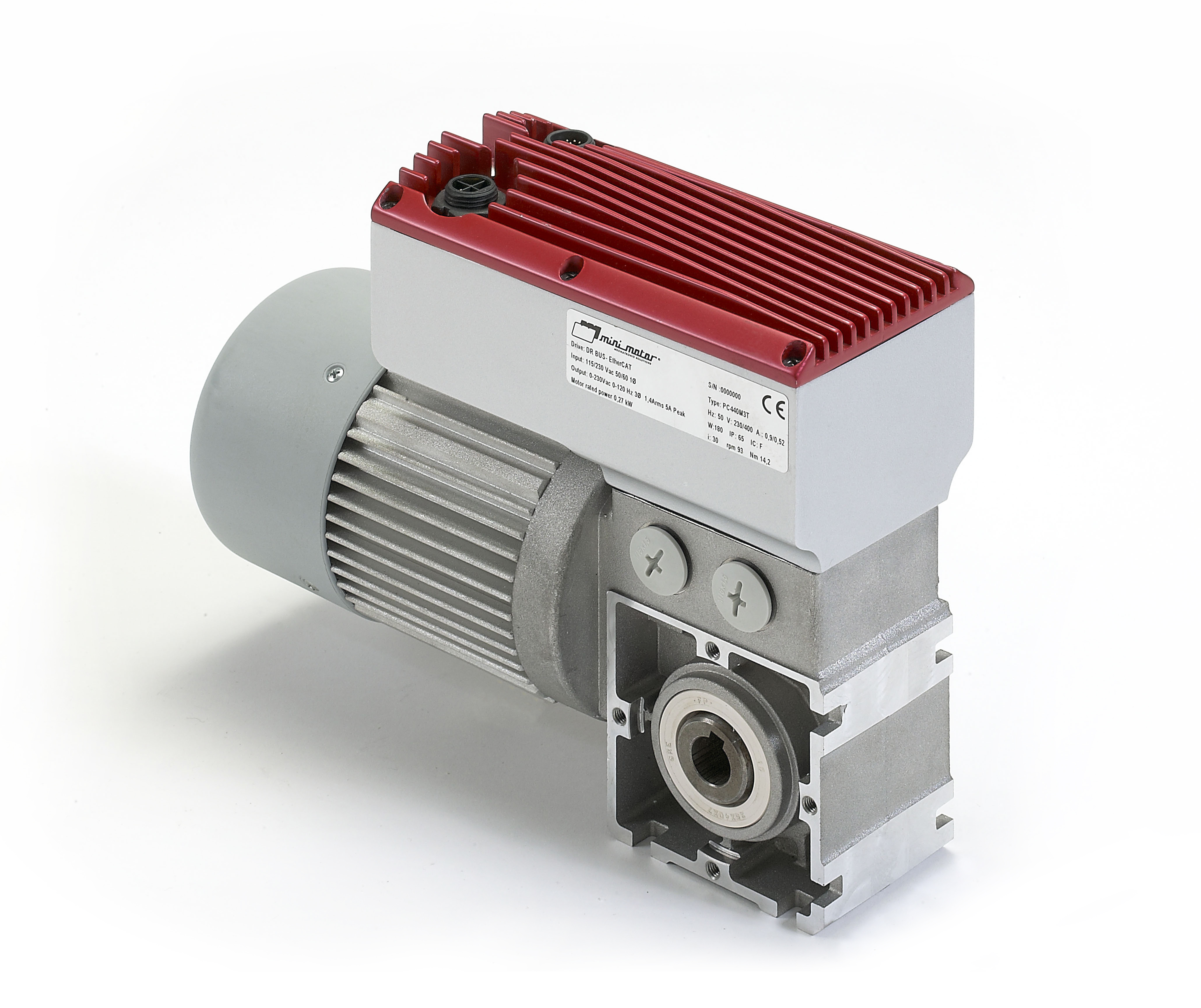 Asynchrone motoren met geïntegreerde aandrijving